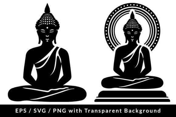 Download Buddha Monochrome Clip Art SVG EPS PNG - Buddha Collection
