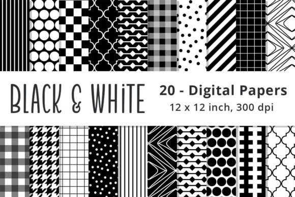 Download Black and White Digital Paper Background - Digital Collection