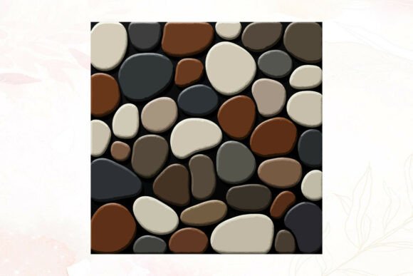 Download Smooth 3D Pebble Stone Pattern - Stone Collection