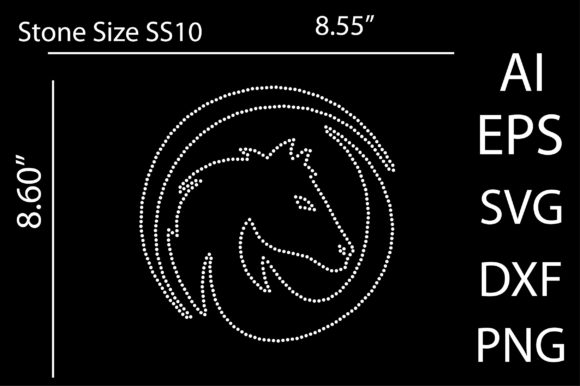 Download Horse Rhinestone Logo Template Design - Stone Collection