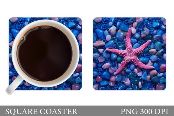 Download 3D Starfish Coaster. 3D Stones Coaster - Stone Collection